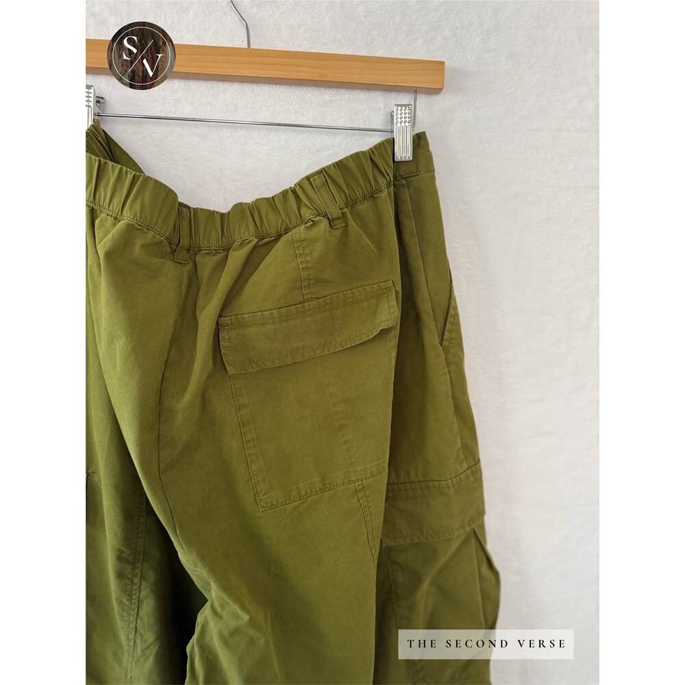 Future Collective Gabriella Karefa-Johnson High Rise Cargo Pants Green 2XL - Picture 6 of 8